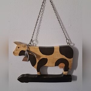 Wooden Farm Cow